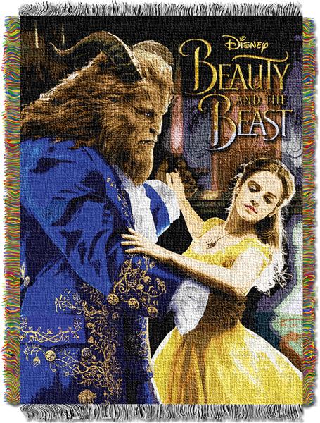 Disney Beauty and the Beast Ballroom Waltz 48 x 60 Woven Tapestry Throw  