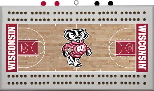 NCAA Wisconsin Badgers Basketball Cribbage board
