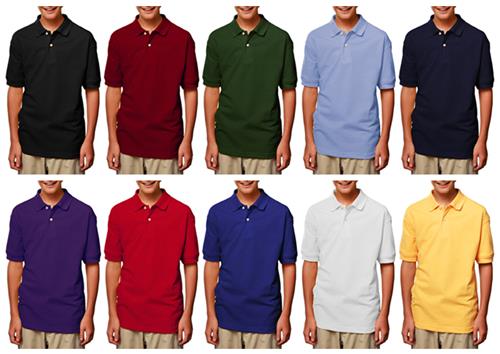 Blue Generation Youth SS Pique Polo Shirts
