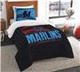 Northwest MLB Marlins Twin Comforter & Sham
