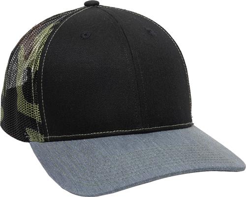 OC Sports OC771 Premium Modern Trucker Cap. Embroidery is available on this item.