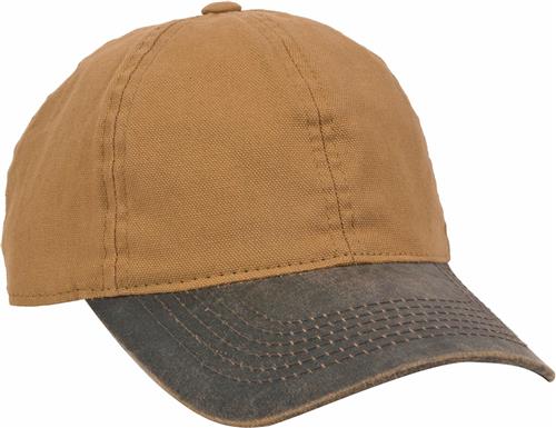 OC HPK-100 Washed Canvas w/Weathered Visor Cap. Embroidery is available on this item.