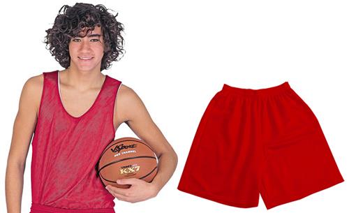 Adult & Youth Reverse Basketball Jersey Shorts Kit