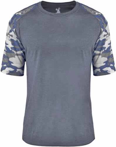 Badger Adult Youth Vintage Camo Sport Tee. Printing is available for this item.