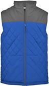 Badger Mens Colorblock Quilted Vest