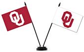 Collegiate Oklahoma Sooners 2 Flag Desk Set Collegiate Oklahoma Sooners 2 Flag Desk Set