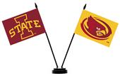 Collegiate Iowa State Cyclones 2 Flag Desk Set Collegiate Iowa State Cyclones 2 Flag Desk Set