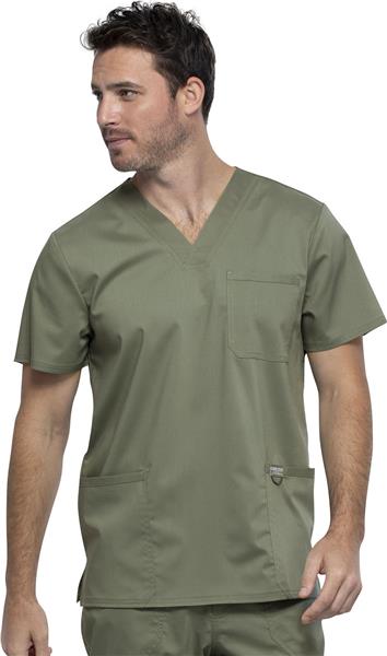 Men's Mesh Trim Scrub Top