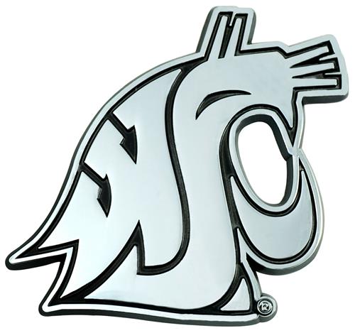 Fan Mats NCAA Washington State Chrome Emblem