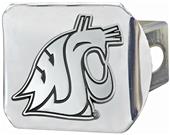 Fan Mats NCAA Washington State Chrome Hitch Cover