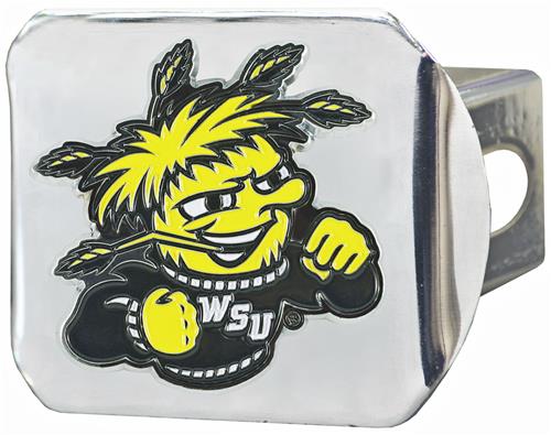 Fan Mats NCAA WSU Chrome/Color Hitch Cover