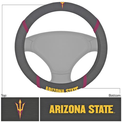 Fan Mats NCAA Arizona State Steering Wheel Cover