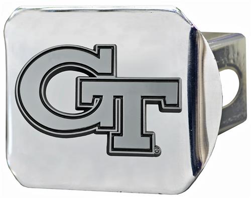 Fan Mats NCAA Georgia Tech Chrome Hitch Cover