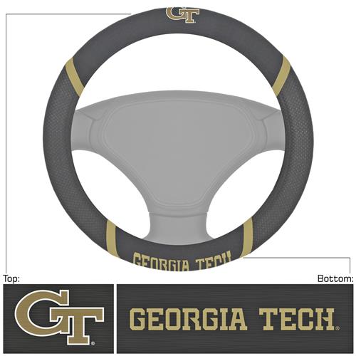 Fan Mats NCAA Georgia Tech Steering Wheel Cover