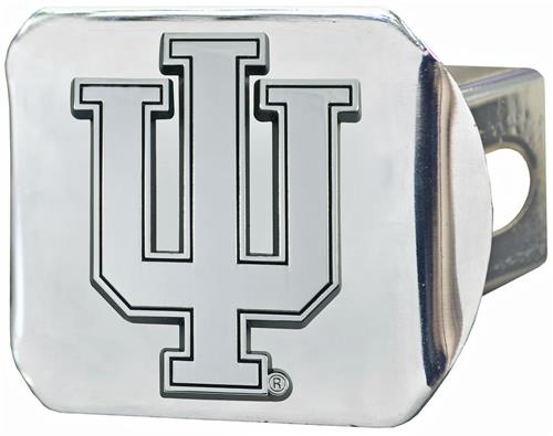 Fan Mats NCAA Indiana Chrome Hitch Cover