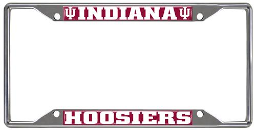 Fan Mats NCAA Indiana License Plate Frame