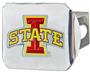 Fan Mats NCAA Iowa State Chrome/Color Hitch Cover