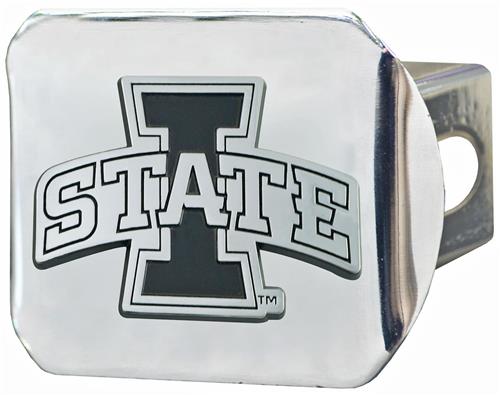 Fan Mats NCAA Iowa State Chrome Hitch Cover