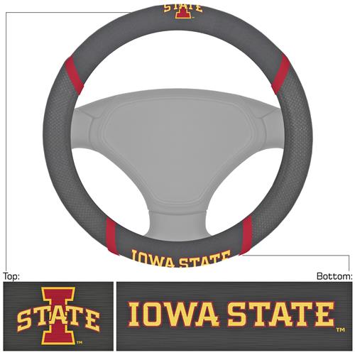 Fan Mats NCAA Iowa State Steering Wheel Cover