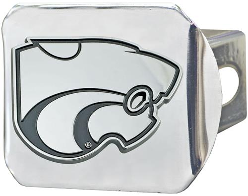 Fan Mats NCAA Kansas State Chrome Hitch Cover