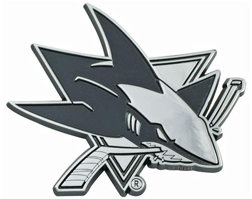 Fan Mats NHL San Jose Sharks Chrome Emblem