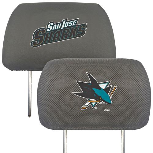 Fan Mats NHL San Jose Head Rest Covers (pair)