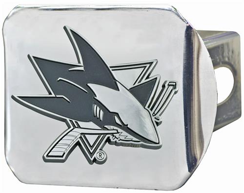 Fan Mats NHL San Jose Sharks Chrome Hitch Cover