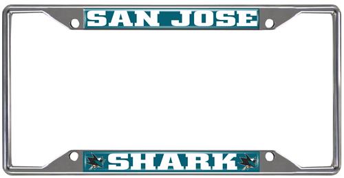 Fan Mats NHL San Jose Sharks License Plate Frame