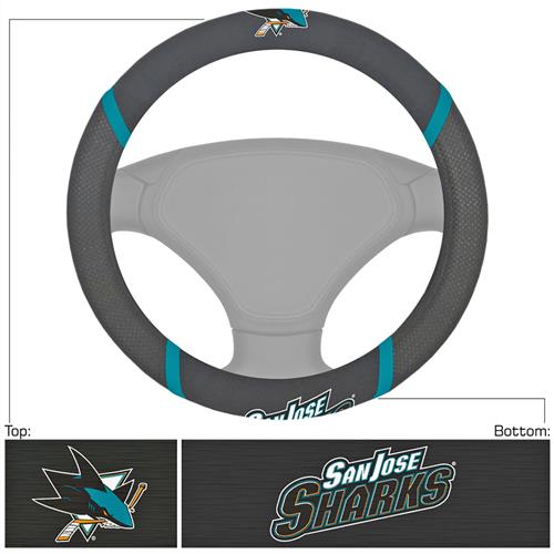 Fan Mats NHL San Jose Sharks Steering Wheel Cover
