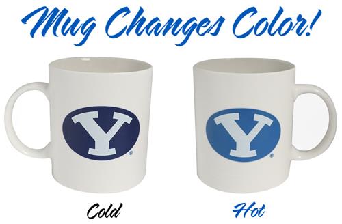 Sunkiss NCAA BYU ThermoH Logo Color Changing Mug BYU1001