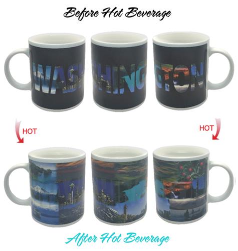 Sunkiss State of Washington ThermoH Exray Color Changing Coffee Mug SOWA1001