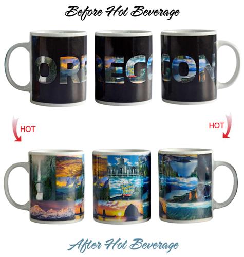 State of Oregon ThermoH Exray Color Changing Coffee Mug SOOR1001
