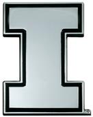 Fan Mats NCAA Illinois Chrome Emblem