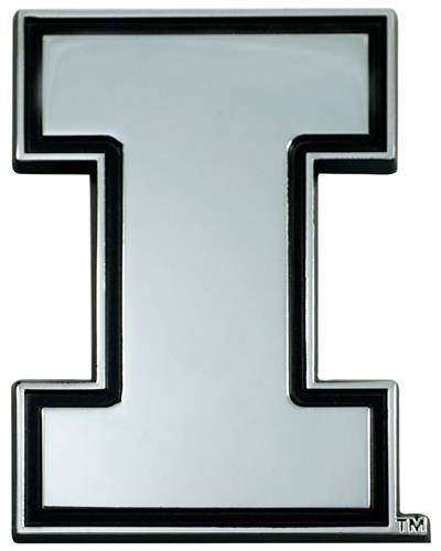 Fan Mats NCAA Illinois Chrome Emblem