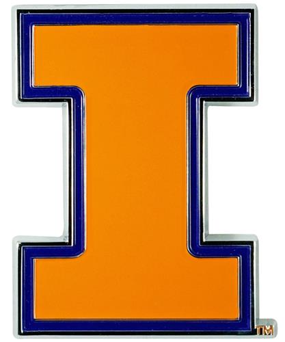 Fan Mats NCAA Illinois Color Emblem