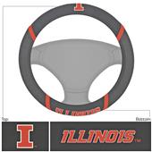 Fan Mats NCAA Illinois Steering Wheel Cover