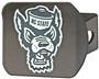 Fan Mats NCAA NC State Black Hitch Cover