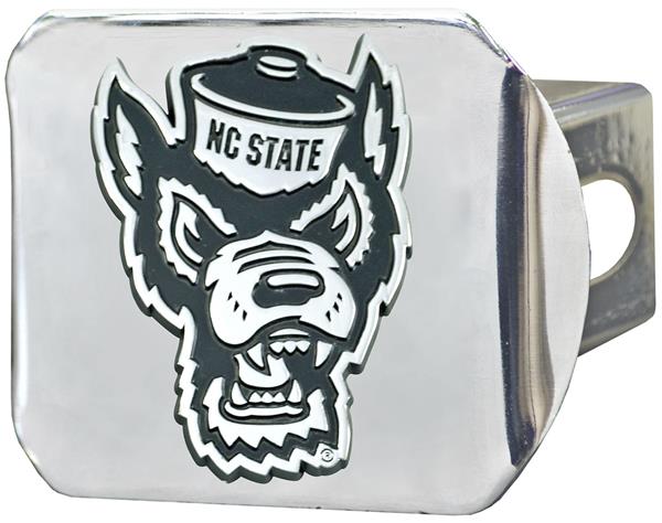 Chrome FANMATS NCAA North Carolina State Wolfpack Hitch Cover Chromehitch Cover Team Colors One Sized 