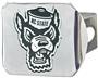 Fan Mats NCAA NC State Chrome Hitch Cover