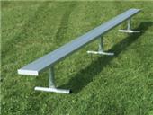 NRS Portable Bench W/O Backrest Galvanized Legs