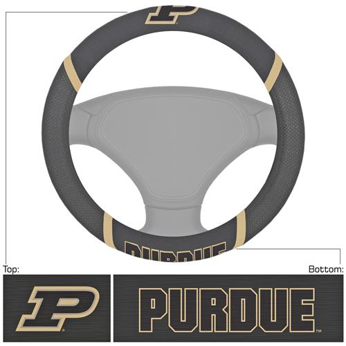 Fan Mats NCAA Purdue Steering Wheel Cover