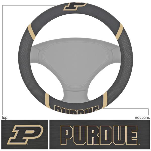 Fan Mats NCAA Purdue Steering Wheel Cover