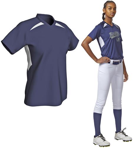 Champro Womens Check Softball Jersey. Decorated in seven days or less.