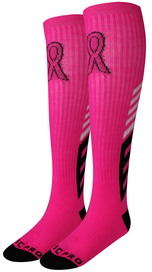 breast cancer elite socks