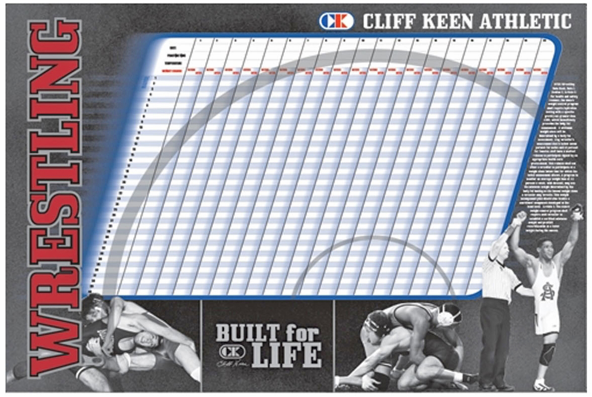 E140566 Cliff Keen Wrestling Weight Chart WC3