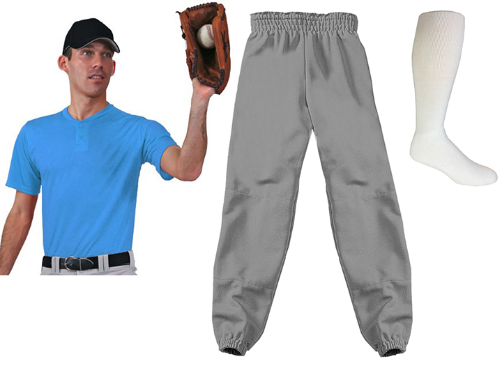 E140705 Adult Youth Baseball Jersey Pant Socks KIT