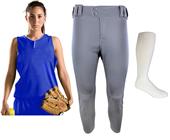 Womens Softball Jersey Pant Socks KIT