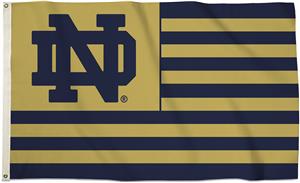 COLLEGIATE Notre Dame Stripes 3' x 5' Flag