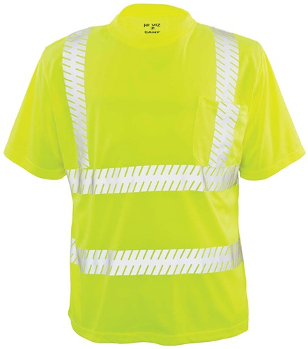 Game Sportswear The Ventilated Tee with Segmented Reflective Tape 235R. Decorated in seven days or less.