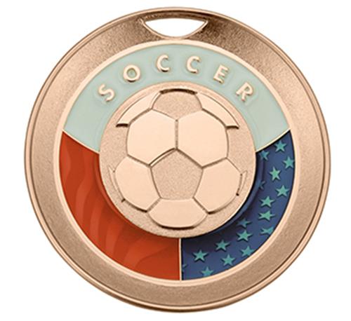 Hasty Award Freedom 3" Soccer Matte Medal. Personalization is available on this item.